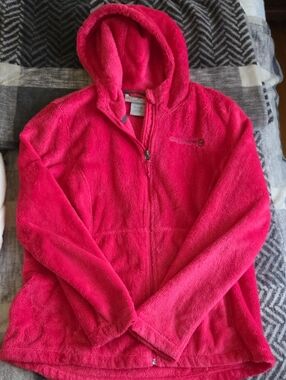 Free Country Plush Hooded Soft Jacket - Bright Pink